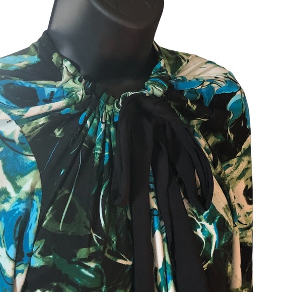 *124 Apt. 9 Floral Print Tie Neck Blouse - Picture 4 of 8